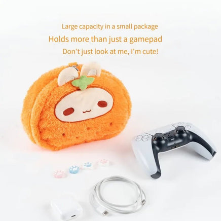 Plush Carrot Bunny Game Controller Case - The Mage's Emporium Kore Kawaii Kore Kawaii Shopify Collective Used English Japanese Style Comic Book