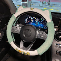 Plush Cat Steering Wheel Cover - The Mage's Emporium Kore Kawaii Kore Kawaii Shopify Collective Used English Japanese Style Comic Book