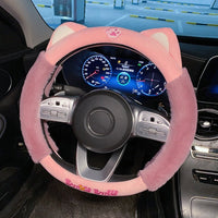 Plush Cat Steering Wheel Cover - The Mage's Emporium Kore Kawaii Kore Kawaii Shopify Collective Used English Japanese Style Comic Book