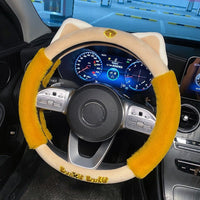Plush Cat Steering Wheel Cover - The Mage's Emporium Kore Kawaii Kore Kawaii Shopify Collective Used English Japanese Style Comic Book