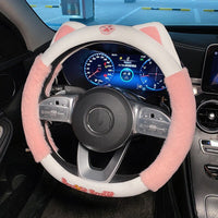 Plush Cat Steering Wheel Cover - The Mage's Emporium Kore Kawaii Kore Kawaii Shopify Collective Used English Japanese Style Comic Book