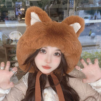 Plush Cat Winter Hat - The Mage's Emporium Kore Kawaii Kore Kawaii Shopify Collective Used English Japanese Style Comic Book