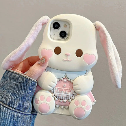 Plush Ears Bunny iPhone Case - The Mage's Emporium Kore Kawaii Kore Kawaii Shopify Collective Used English Japanese Style Comic Book
