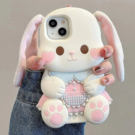 Plush Ears Bunny iPhone Case - The Mage's Emporium Kore Kawaii Kore Kawaii Shopify Collective Used English Japanese Style Comic Book