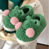 Plush Frog House Slippers - The Mage's Emporium Kore Kawaii Kore Kawaii Shopify Collective Used English Japanese Style Comic Book