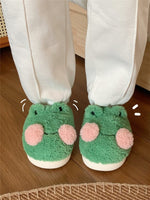Plush Frog House Slippers - The Mage's Emporium Kore Kawaii Kore Kawaii Shopify Collective Used English Japanese Style Comic Book