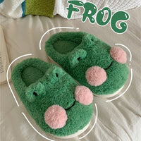 Plush Frog House Slippers - The Mage's Emporium Kore Kawaii Kore Kawaii Shopify Collective Used English Japanese Style Comic Book