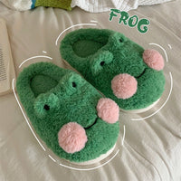 Plush Frog House Slippers - The Mage's Emporium Kore Kawaii Kore Kawaii Shopify Collective Used English Japanese Style Comic Book