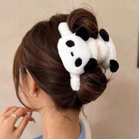 Plush Panda Hair Clip - The Mage's Emporium Kore Kawaii Kore Kawaii Shopify Collective Used English Japanese Style Comic Book