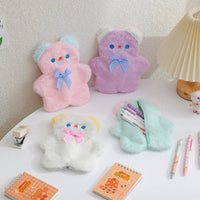 Plush Pastel Bear Pencil Case - The Mage's Emporium Kore Kawaii Kore Kawaii Shopify Collective Used English Japanese Style Comic Book