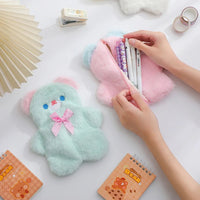 Plush Pastel Bear Pencil Case - The Mage's Emporium Kore Kawaii Kore Kawaii Shopify Collective Used English Japanese Style Comic Book