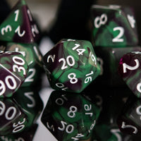Poison Apple Acrylic Dice Set - The Mage's Emporium Misty Mountain Gaming Misty Mountain Gaming Shopify Collective Used English Acrylic Dice Japanese Style Comic Book