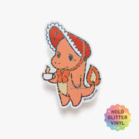 Pokema'am 1 Holographic Glitter Stickers - The Mage's Emporium Geoffrey Siu Art LLC Geoffrey Siu Art LLC Shopify Collective Used English Vinyl Sticker Japanese Style Comic Book