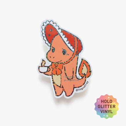 Pokema'am 1 Holographic Glitter Stickers - The Mage's Emporium Geoffrey Siu Art LLC Geoffrey Siu Art LLC Shopify Collective Used English Vinyl Sticker Japanese Style Comic Book