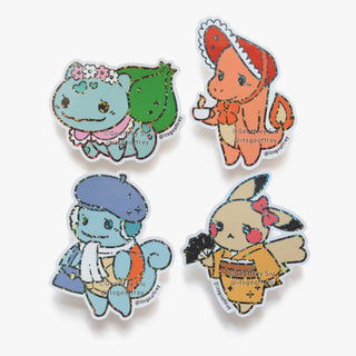 Pokema'am 1 Holographic Glitter Stickers - The Mage's Emporium Geoffrey Siu Art LLC Geoffrey Siu Art LLC Shopify Collective Used English Vinyl Sticker Japanese Style Comic Book