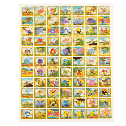 Pokemon Stamp Sticker Sheet (2000) - 77 Stickers - The Mage's Emporium Shumi Toys & Gifts Shopify Collective Shumi Toys & Gifts Used English Sticker Sheets Japanese Style Comic Book