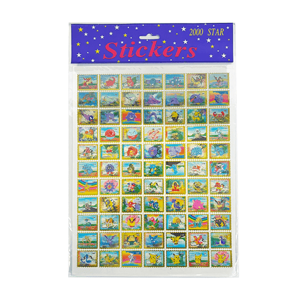 Pokemon Stamp Sticker Sheet (2000) - 77 Stickers - The Mage's Emporium Shumi Toys & Gifts Shopify Collective Shumi Toys & Gifts Used English Sticker Sheets Japanese Style Comic Book