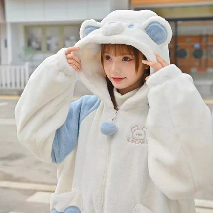 Polar Bear Hoodie - The Mage's Emporium Kore Kawaii Kore Kawaii Shopify Collective Used English Japanese Style Comic Book