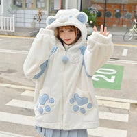 Polar Bear Hoodie - The Mage's Emporium Kore Kawaii Kore Kawaii Shopify Collective Used English Japanese Style Comic Book