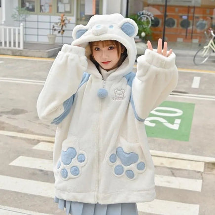 Polar Bear Hoodie - The Mage's Emporium Kore Kawaii Kore Kawaii Shopify Collective Used English Japanese Style Comic Book
