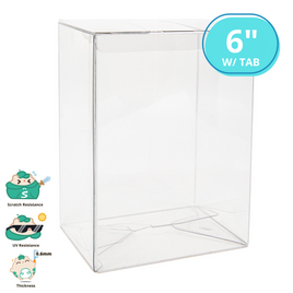 Shumi .6mm Protectors [w/Tab] - 6-Inch POP Size
