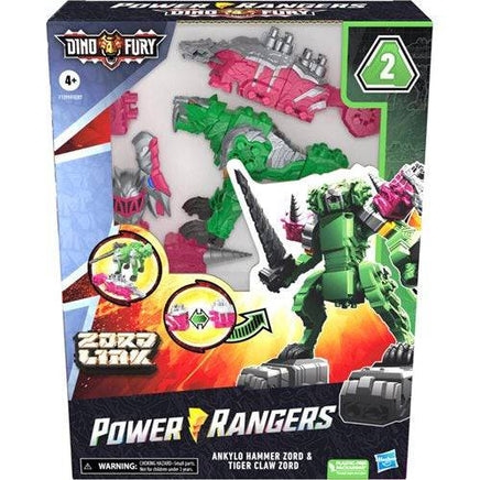 Power Rangers Dino Fury Ankylo Hammer and Tiger Claw Zord Set - The Mage's Emporium ToyShnip Shopify Collective ToyShnip Used English Dolls, Playsets & Toy Figures Japanese Style Comic Book
