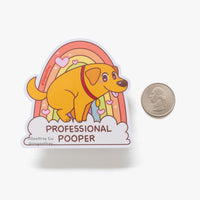 Professional Pooper Sticker - The Mage's Emporium Geoffrey Siu Art LLC Geoffrey Siu Art LLC Shopify Collective Used English Vinyl Sticker Japanese Style Comic Book