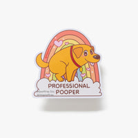 Professional Pooper Sticker - The Mage's Emporium Geoffrey Siu Art LLC Geoffrey Siu Art LLC Shopify Collective Used English Vinyl Sticker Japanese Style Comic Book