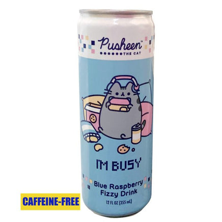 Pusheen The Cat I’m Busy Blue Raspberry Fizzy Drink (1 Can) - The Mage's Emporium Super Anime Store Shopify Collective Super Anime Store Used English Japanese Style Comic Book