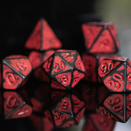 Radiation Acrylic Dice Set - The Mage's Emporium Misty Mountain Gaming Misty Mountain Gaming Shopify Collective Used English Acrylic Dice Japanese Style Comic Book