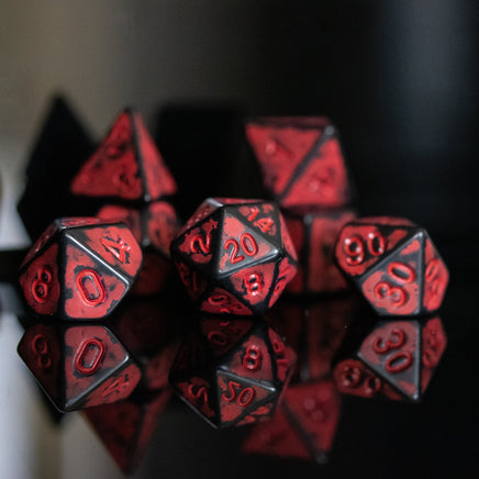 Radiation Acrylic Dice Set - The Mage's Emporium Misty Mountain Gaming Misty Mountain Gaming Shopify Collective Used English Acrylic Dice Japanese Style Comic Book