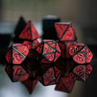 Radiation Acrylic Dice Set - The Mage's Emporium Misty Mountain Gaming Misty Mountain Gaming Shopify Collective Used English Acrylic Dice Japanese Style Comic Book