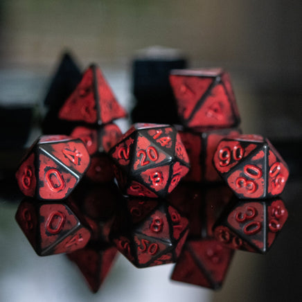 Radiation Acrylic Dice Set - The Mage's Emporium Misty Mountain Gaming Misty Mountain Gaming Shopify Collective Used English Acrylic Dice Japanese Style Comic Book