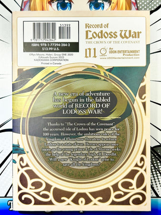 Record of Lodoss War The Crown of The Covenant Vol 1 - The Mage's Emporium Udon outofstock UPDATEMETA Used English Manga Japanese Style Comic Book