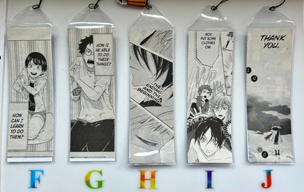 Recycled Manga Bookmarks - The Mage's Emporium The Mage's Emporium Used English Japanese Style Comic Book