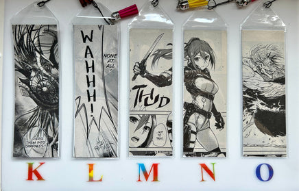 Recycled Manga Bookmarks - The Mage's Emporium The Mage's Emporium Used English Japanese Style Comic Book