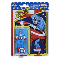 Retro Collection Marvel Legends - Captain America 3.75 - inch Action Figure - The Mage's Emporium Shumi Toys & Gifts Shopify Collective Shumi Toys & Gifts Used English Marvel Legends Japanese Style Comic Book