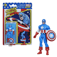 Retro Collection Marvel Legends - Captain America 3.75 - inch Action Figure - The Mage's Emporium Shumi Toys & Gifts Shopify Collective Shumi Toys & Gifts Used English Marvel Legends Japanese Style Comic Book