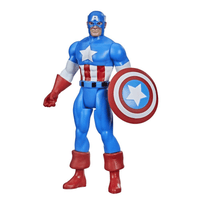 Retro Collection Marvel Legends - Captain America 3.75 - inch Action Figure - The Mage's Emporium Shumi Toys & Gifts Shopify Collective Shumi Toys & Gifts Used English Marvel Legends Japanese Style Comic Book