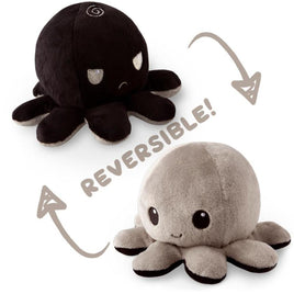 TeeTurtle Reversible Octopus: Black/Gray (Mini)