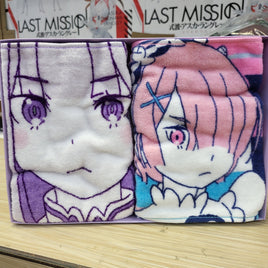 Re:Zero Emilia Rem and Ram Towel Set Vol. 2, 7.8" x 39.3" - The Mage's Emporium Super Anime Store Shopify Collective Super Anime Store Used English Figures Japanese Style Comic Book