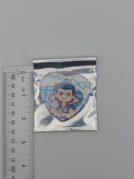 Nudenium The Vampire Dies in No Time Heart Can Badge