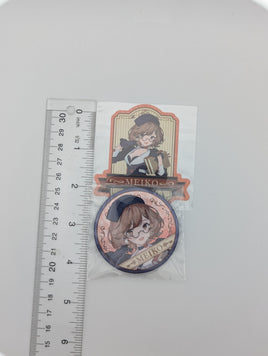 MEIKO Hatsune Miku Glasses x Cafe Kuji Can Badge & Sticker Set