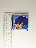 Jun Sazanami Ensemble Stars Wakuwaku Trip Square Can Badge