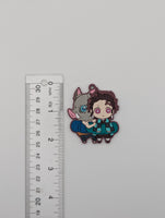 Tanjiro Kamado & Inosuke Hashibira Demon Slayer Rubber Strap
