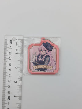 Megurine Luka Hatsune Miku Glasses x Cafe Kuji Rubber Keychain