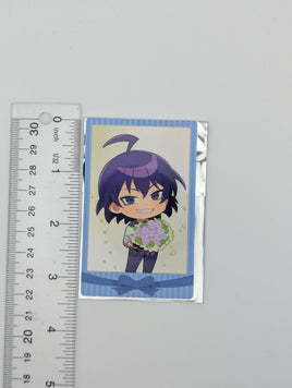 Evil Iruma Suzuki Welcome to Demon School / Mairimashita Iruma-kun Bouquet ver. Chibi Polaroid-style Card