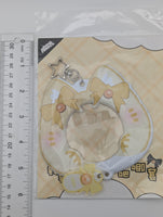 Yellow PVC Cat Badge Holder (5.8-7.5CM)