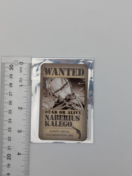 Naberius Kalego Welcome to Demon School Iruma-kun Wanted Poster Card
