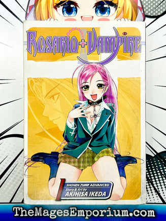 Rosario + Vampire Vol 1 - The Mage's Emporium Viz Media 2404 BIS6 copydes Used English Manga Japanese Style Comic Book